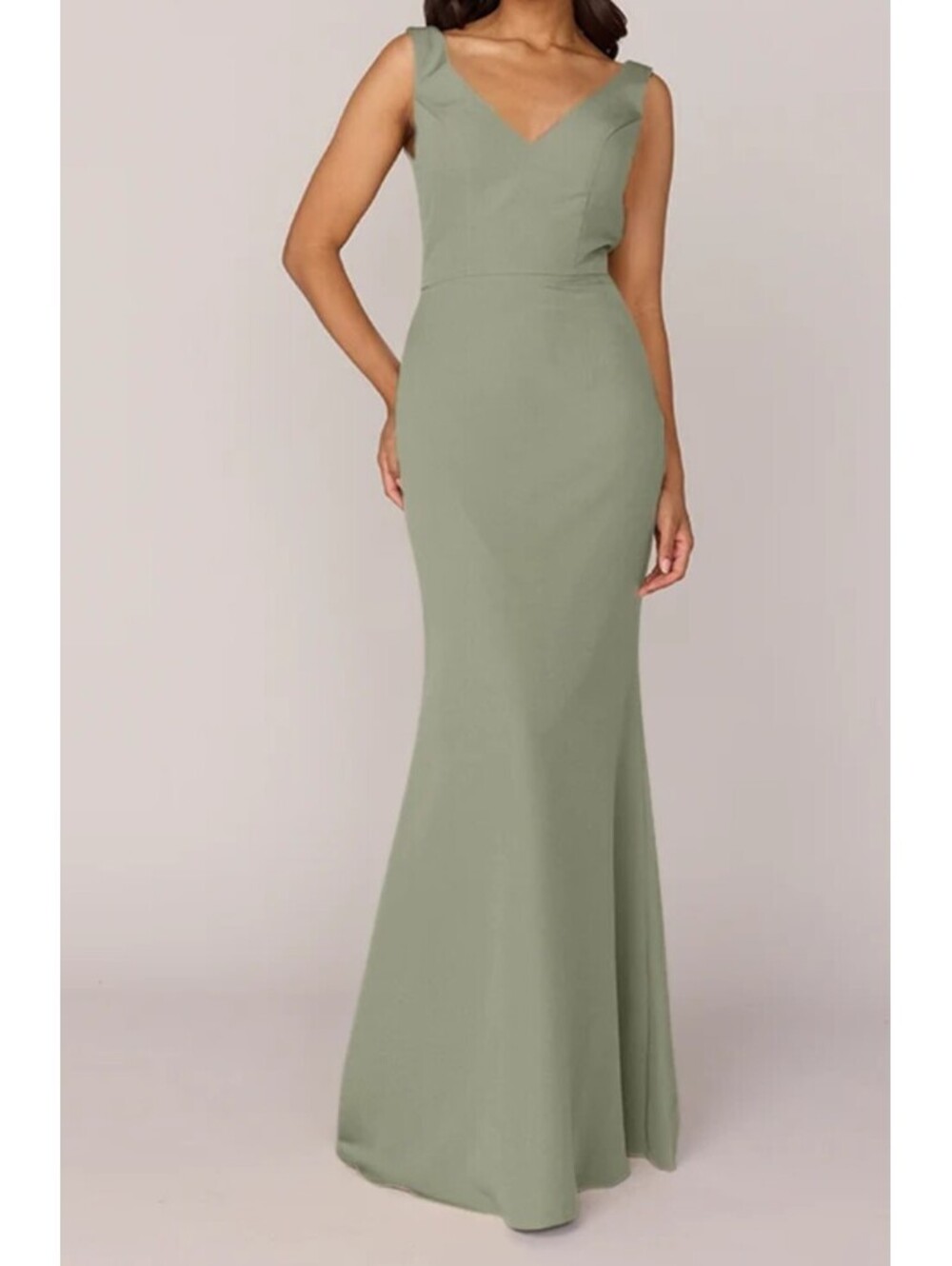REVELRY Dakota crepe dress moss green sz 2